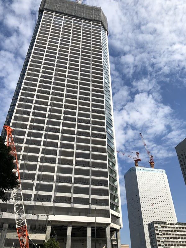 建設中のTHE TOWER KITANAKA
