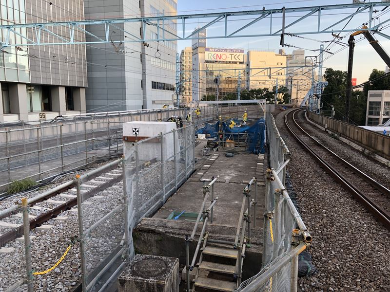 桜木町駅に作られている新しい改札