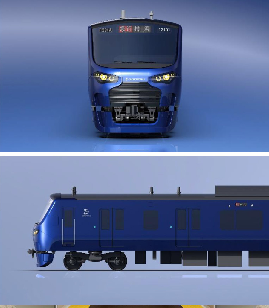 車内防犯カメラを初めて採用する12000系の相鉄線車両