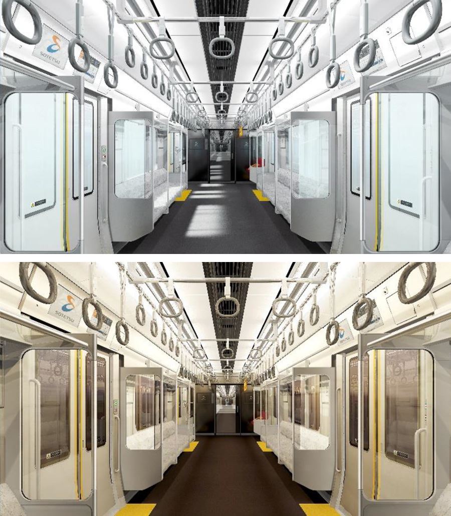 車内防犯カメラを初めて採用する12000系の相鉄線車両