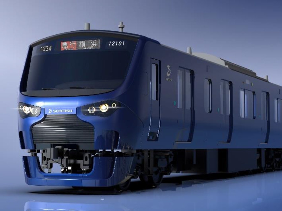 車内防犯カメラを初めて採用する12000系の相鉄線車両