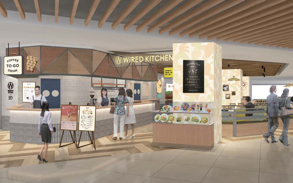 ホームズ新山下店に併設の「WIRED KITCHEN with フタバフルーツパーラー」