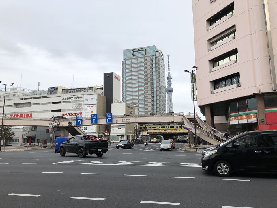 JR錦糸町駅南口の様子