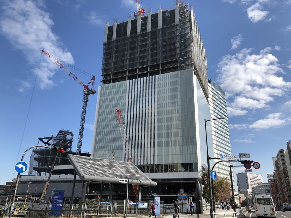 横浜市役所建設中の様子