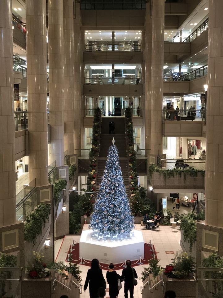 ランドマークプラザのクリスマスツリー写真