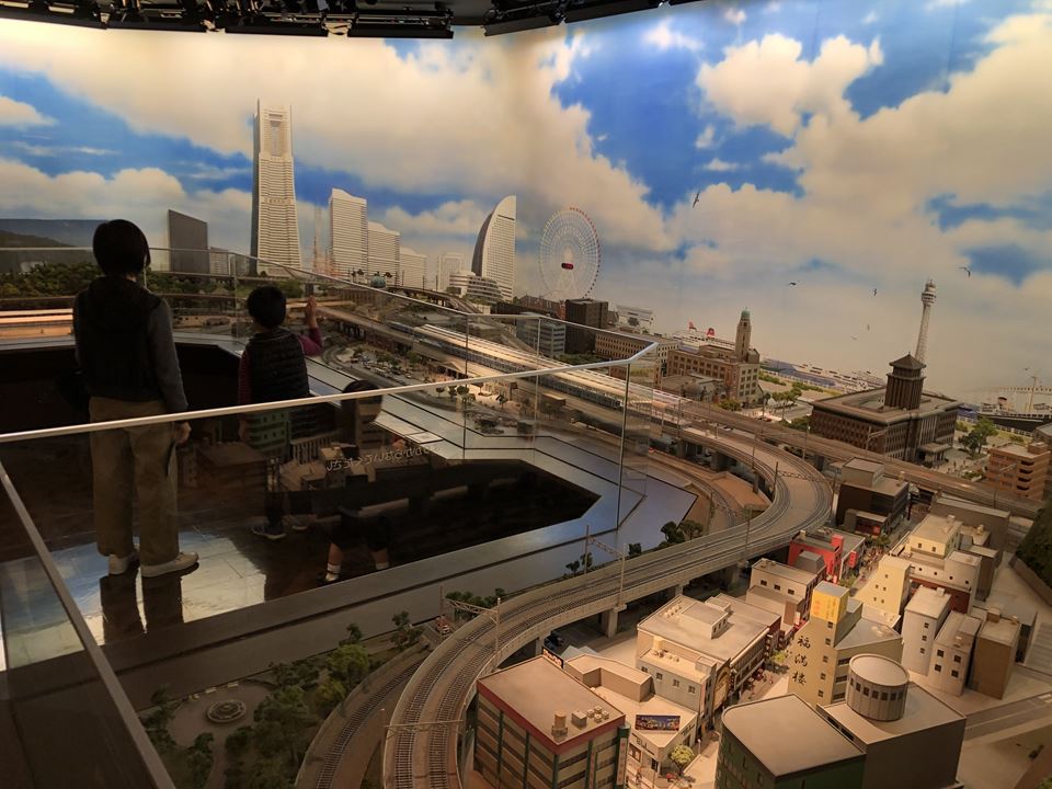 原鉄道模型博物館にある横浜ジオラマの写真