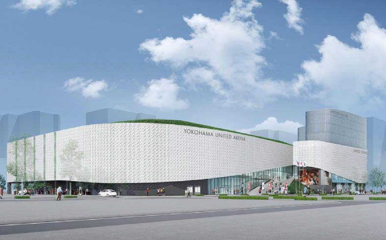 横浜文化体育館再整備事業にて建設を予定されているメインアリーナ施設のイメージ画像