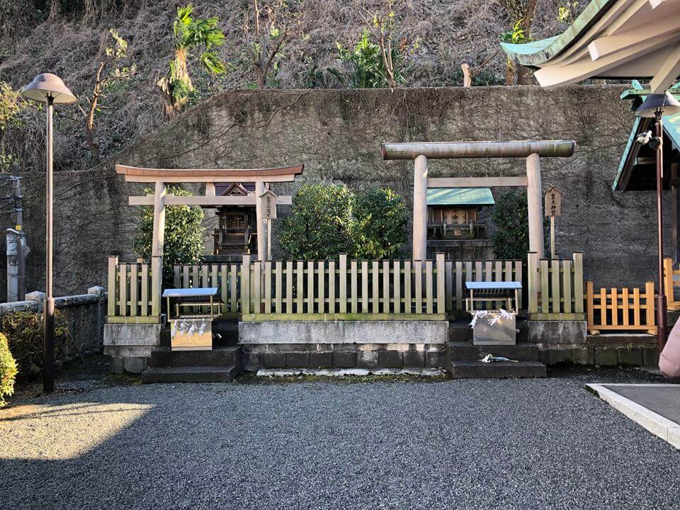 横浜元町にある元町厳島神社の社殿
