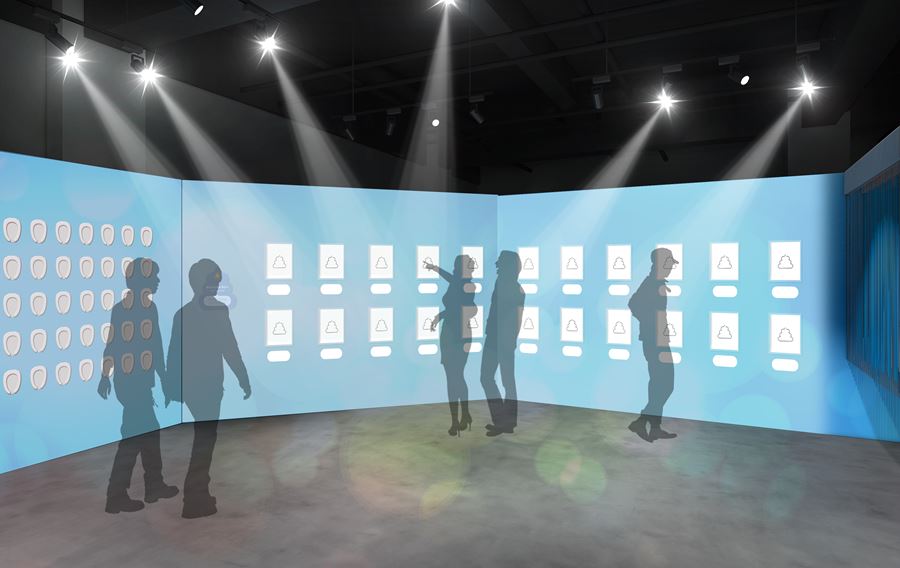 アソビル2Fの常設体験イベントフロア「ALE-BOX (エールボックス)」にできる「うんこミュージアム」にある、うんテリジェンスエリアのイメージ写真