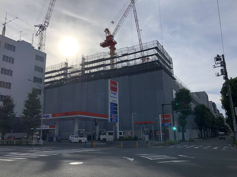 横浜武道館施設の建設工事写真