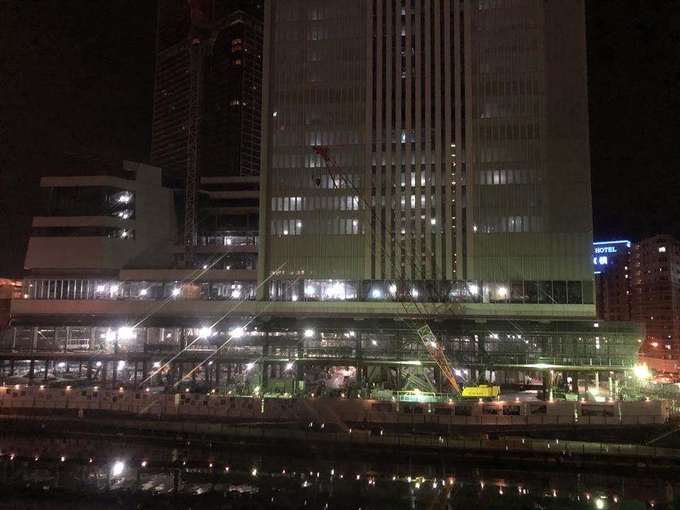 建設中の横浜新市庁舎風景