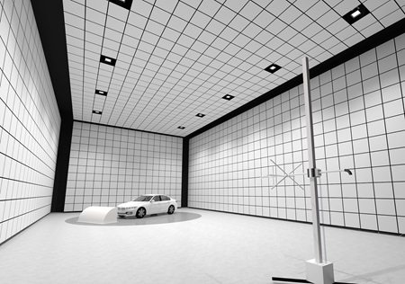 みなとみらいイノベーションセンターの車載向け専用施設の大型電波暗室イメージ