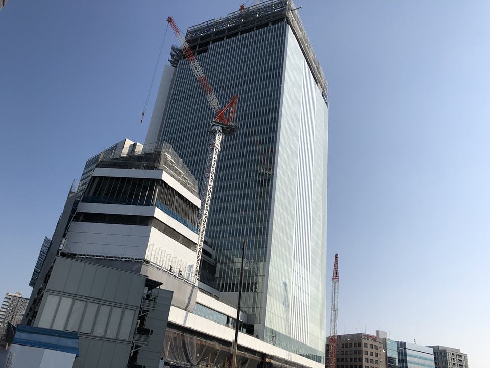 建設中の横浜市役所写真