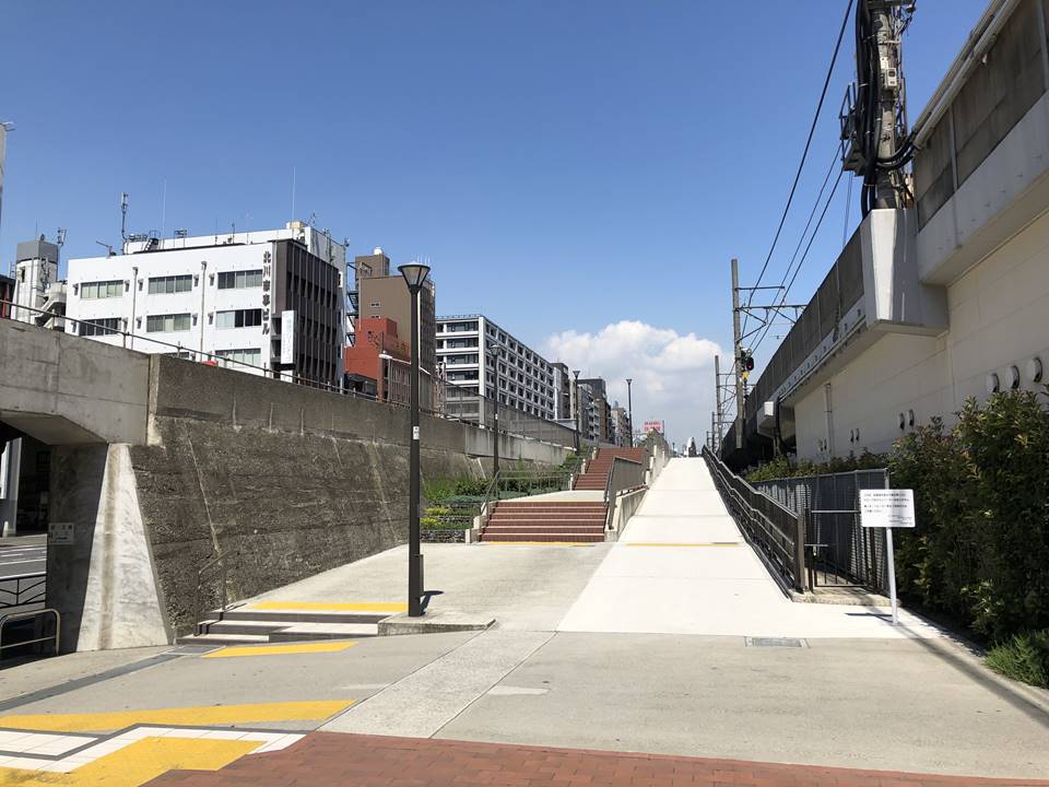 2019年7月16日から供用開始した東横線跡地の写真