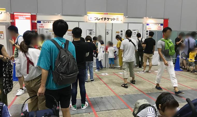 トミカ博 in YOKOHAMA 2019のプレイチケット売場写真