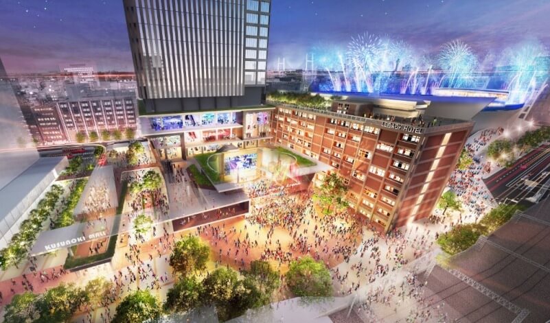 関内駅前の現市庁舎街区に建設予定の商業施設イメージ