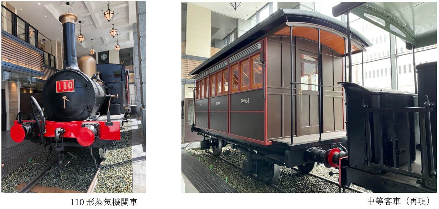 JR桜木町ビル1階の急横ギャラリーにある再現客車