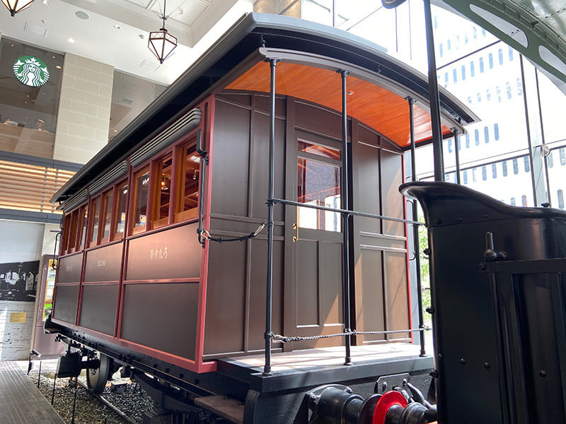 旧横濱鉄道歴史展示「旧横ギャラリー」の中等客車写真