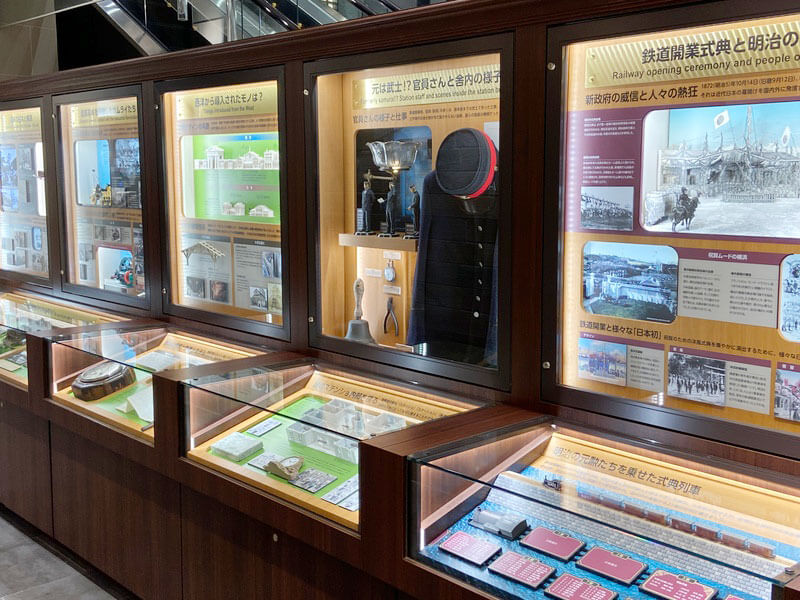 旧横濱鉄道歴史展示「旧横ギャラリー」の館内写真
