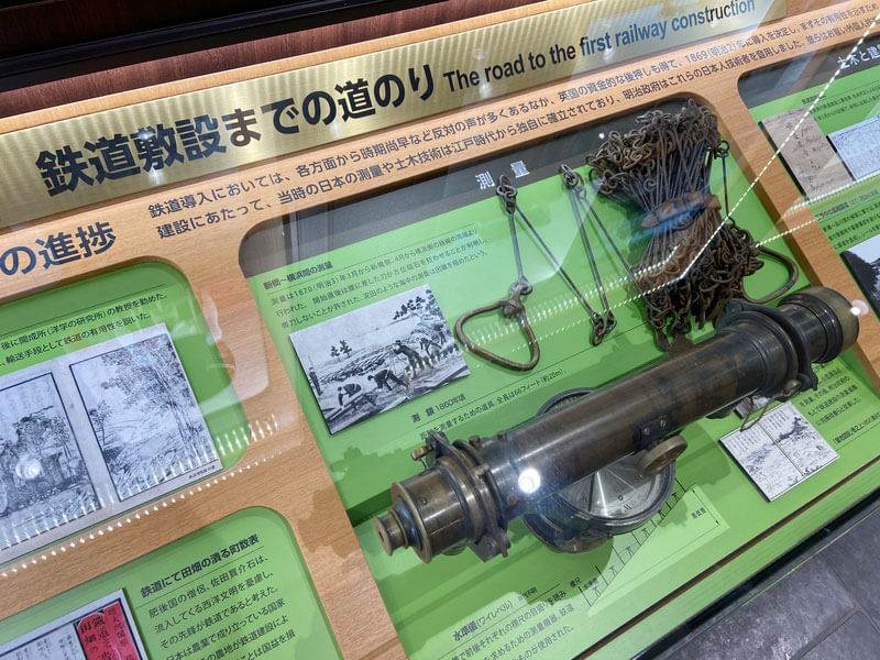 旧横濱鉄道歴史展示「旧横ギャラリー」の館内写真