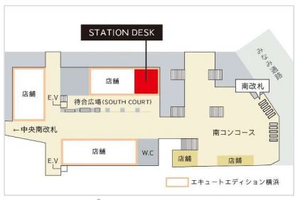 STATION DESK横浜のマップ