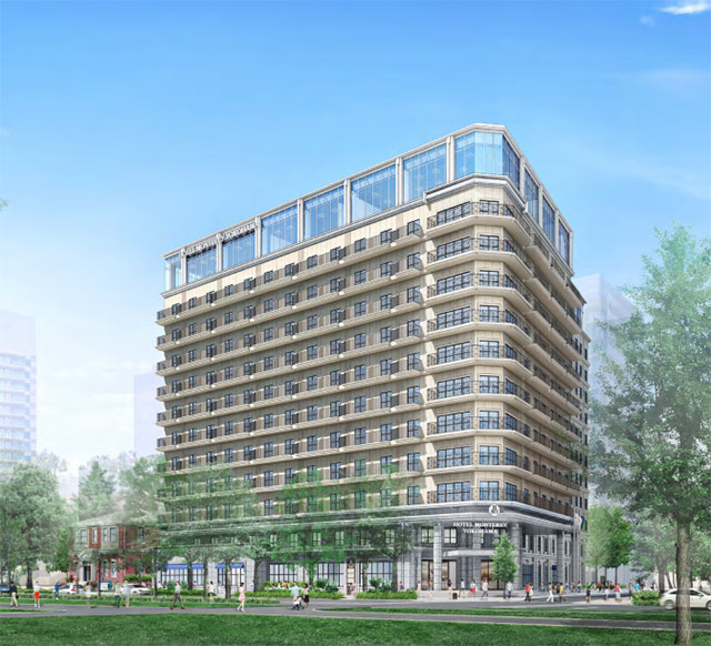 ホテルモントレ横浜建て替え計画の外観イメージ