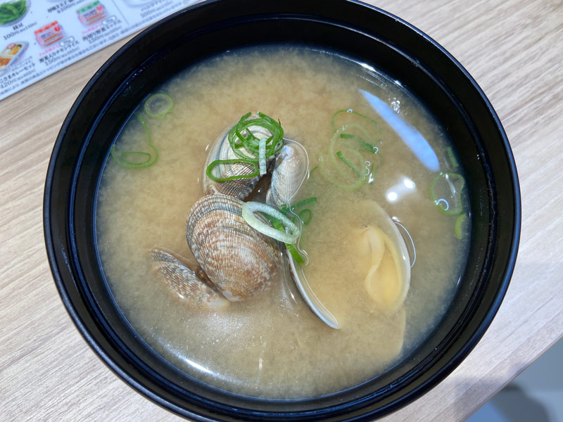 かっぱ寿司横浜駅西口エキニア店のメニュー（味噌汁）写真