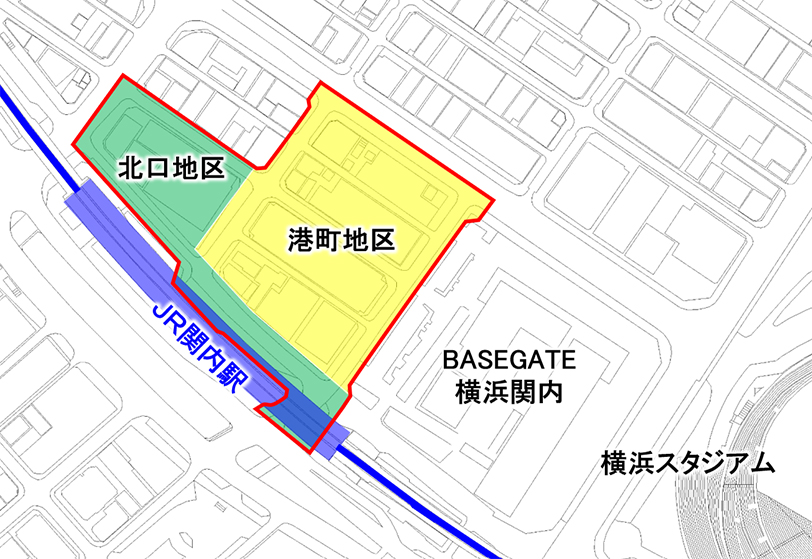 関内駅前地区第一種市街地再開発事業のイメージ図