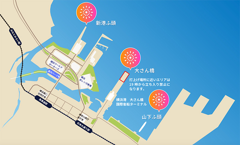 横浜スパークリングトワイライト2024のマップ写真