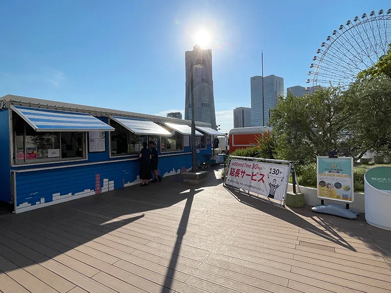 横浜ワールドポーターズの屋上ルーフガーデンの写真